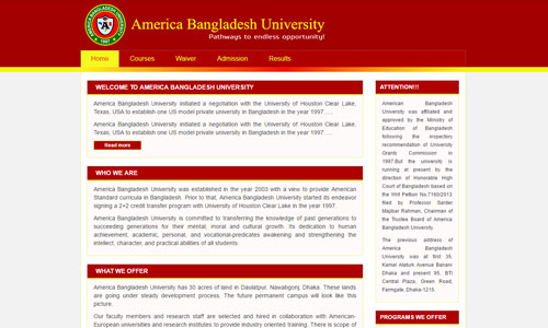 AmericaBangladeshUniversity.net